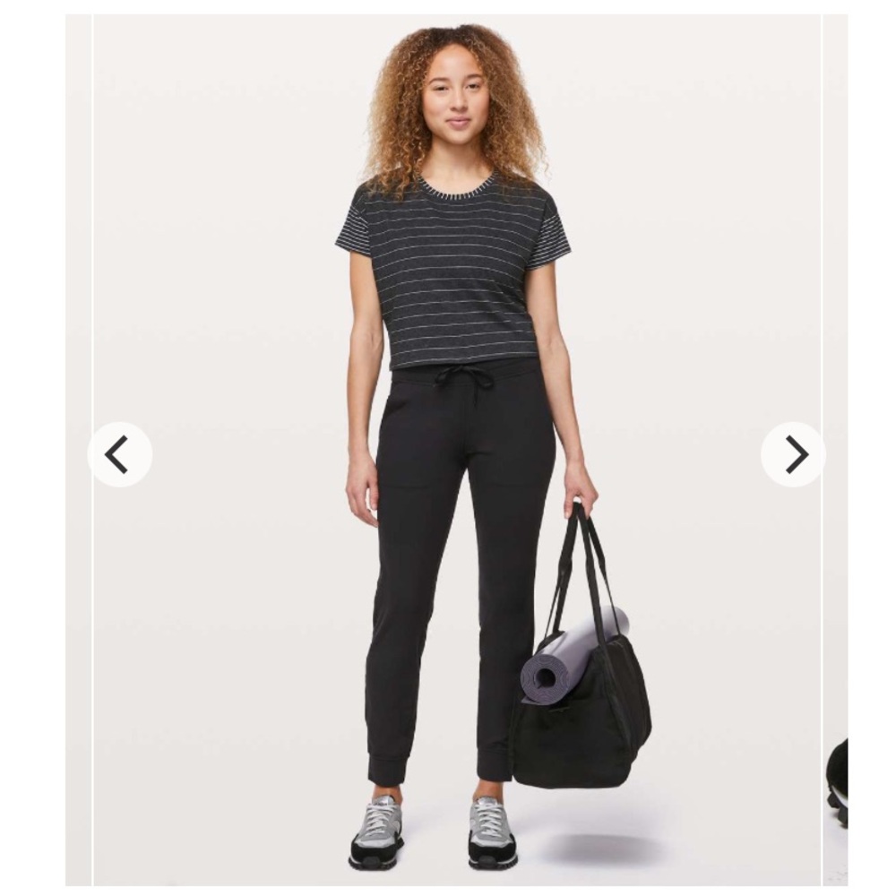 Lululemon Ready To Rulu Pant *29" Woman 20 Black Drawstring Pcokets Comfy FLAW